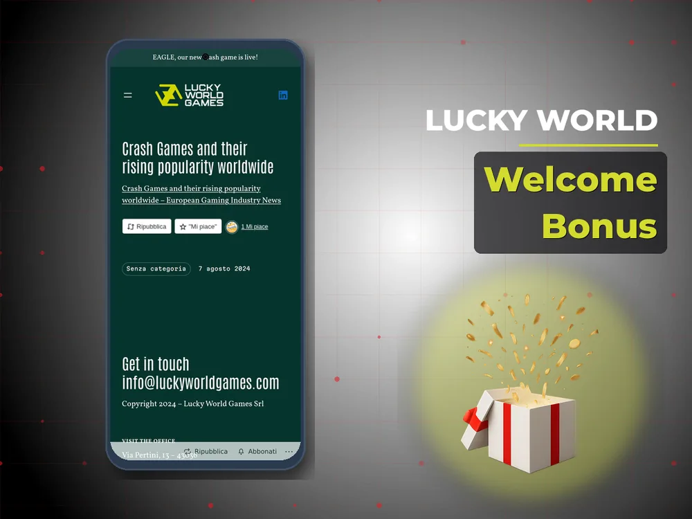 Lucky World - Welcome Bonus