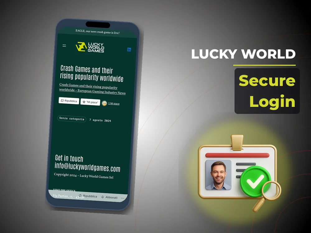 Lucky World - Secure Login